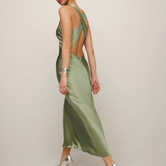 Reformation Casette Silk Dress - Picture 2 of 3
